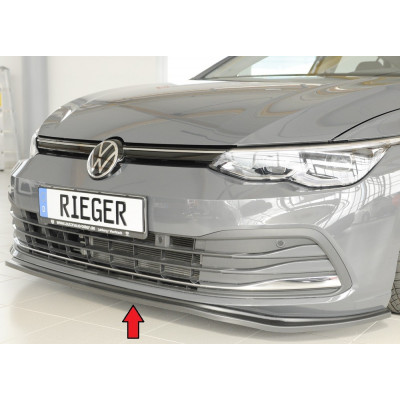 Lame de pare-chocs avant "noir" "Rieger Tuning" pour VOLKSWAGEN GOLF 8