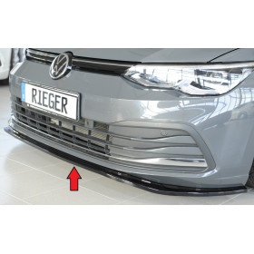 Lame de pare-chocs avant "noir brillant" "Rieger Tuning" pour VOLKSWAGEN GOLF 8