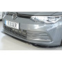 Lame de pare-chocs avant "noir brillant" "Rieger Tuning" pour VOLKSWAGEN GOLF 8