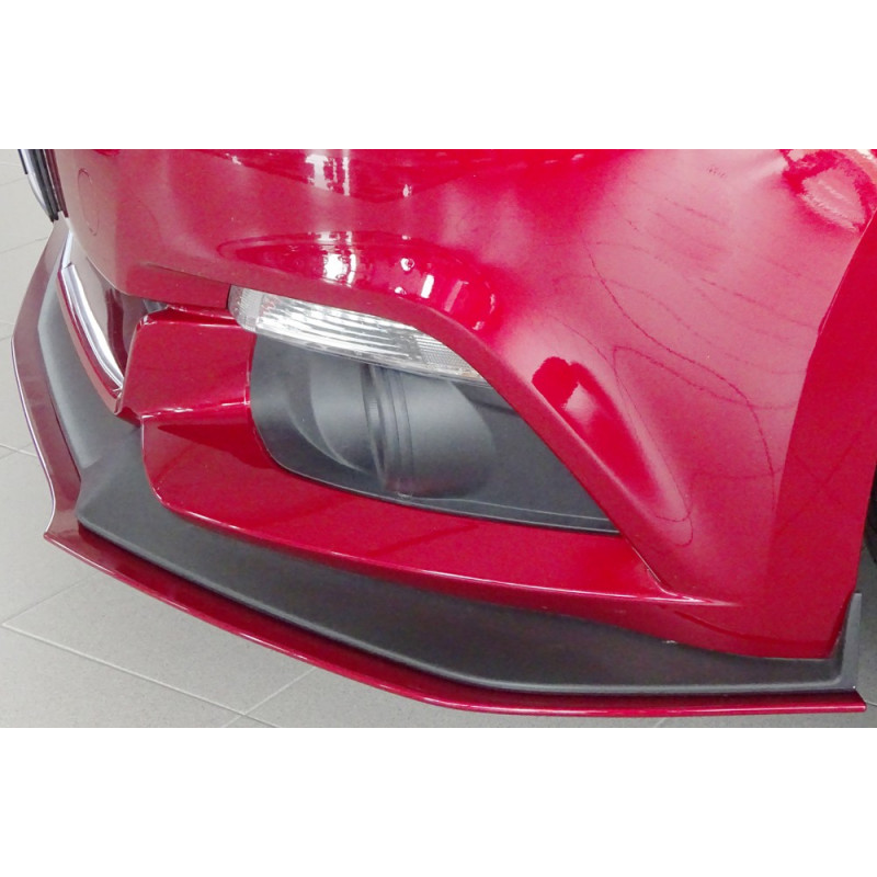 Lame Pare-chocs Avant Pour Ford Mustang MK6 2015-2017 - Noir Brillant ABS - Diffuseur Inférieur Aileron