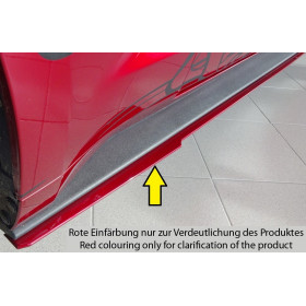 Lame de bas de casse gauche "noir" "Rieger Tuning" pour FORD MUSTANG GT MK6 (LAE)