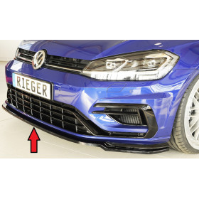 Lame de pare-chocs avant "noir brillant" "Rieger Tuning" pour VOLKSWAGEN GOLF 7