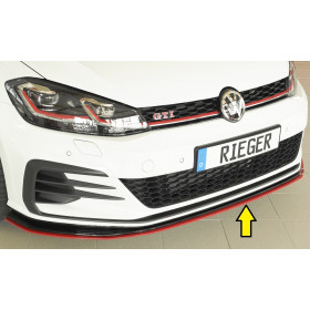 Lame de pare-chocs avant "noir" "Rieger Tuning" pour VOLKSWAGEN GOLF 7