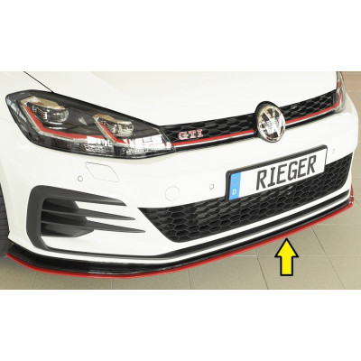 Lame de pare-chocs avant "noir" "Rieger Tuning" pour VOLKSWAGEN GOLF 7