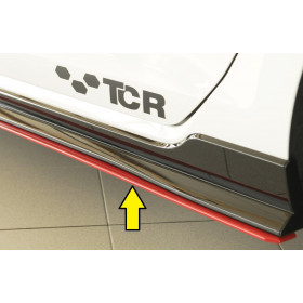 Lame de bas de caisse droit "noir" "Rieger Tuning" pour VOLKSWAGEN GOLF 7