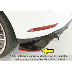 Lame de coin de pare-chocs arrière droit "noir" "Rieger Tuning" pour VOLKSWAGEN GOLF 7