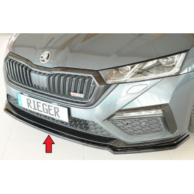 Lame de pare-chocs avant "noir brillant" "Rieger Tuning" pour SKODA OCTAVIA RS (NX)