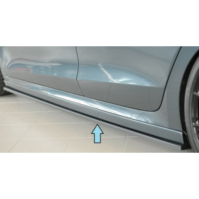 Lame pour bas de caisse droite "noir" "Rieger Tuning" pour SKODA OCTAVIA RS (NX)