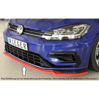 Lame de pare-chocs avant "noir" "Rieger Tuning" pour VOLKSWAGEN GOLF 7