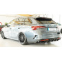 Diffuseur de pare-chocs arrière "Noir brillant" "Rieger Tuning" pour SKODA OCTAVIA RS (NX/avec attelage)