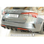 Diffuseur de pare-chocs arrière "Noir brillant" "Rieger Tuning" pour SKODA OCTAVIA RS (NX/avec attelage)