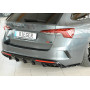 Diffuseur de pare-chocs arrière "Noir brillant" "Rieger Tuning" pour SKODA OCTAVIA RS (NX/avec attelage)