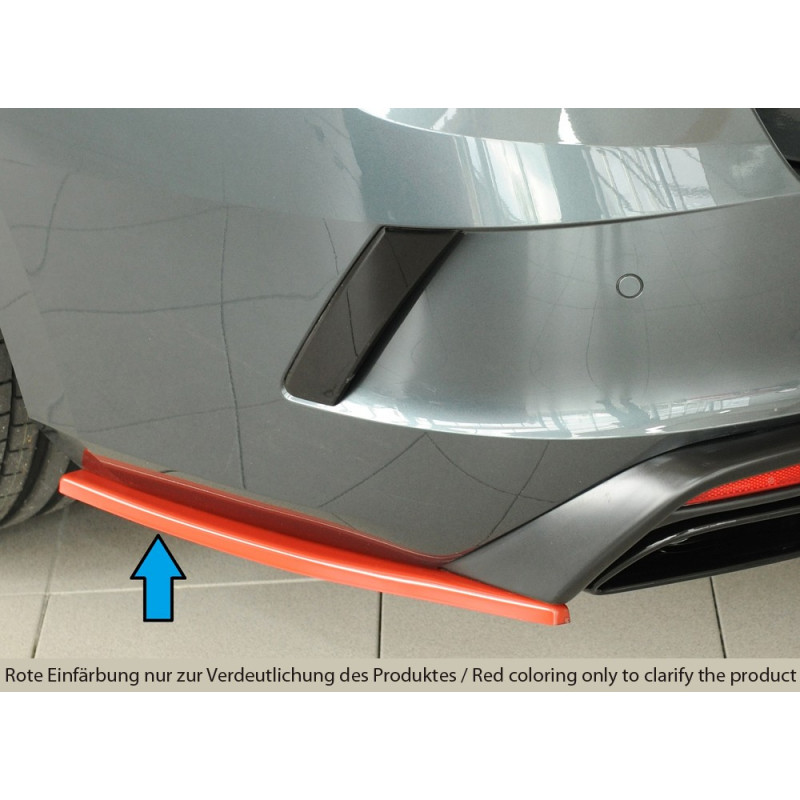 Diffuseur Pare-chocs Arrière Rieger Pour Skoda Octavia RS 5E - Noir ABS - Neuf