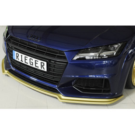 Lame de pare-chocs avant "noir" "Rieger Tuning" pour AUDI TT / TT-S (8J-FV / 8S)
