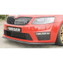 Lame de pare-chocs avant "noir" "Rieger Tuning" pour SKODA OCTAVIA RS (5E)