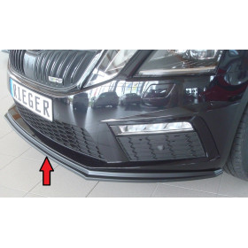 Lame de pare-chocs avant "noir" "Rieger Tuning" pour SKODA OCTAVIA RS (5E)