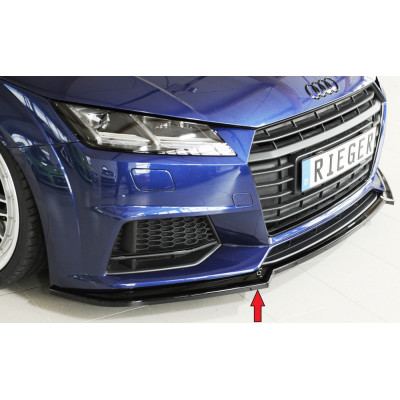Lame de pare-chocs avant "noir brillant " "Rieger Tuning" pour AUDI TT / TT-S (8J-FV / 8S)