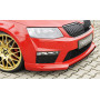 Lame pour ajout de pare-chocs avant "noir" "Rieger Tuning" pour SKODA OCTAVIA RS (5E)