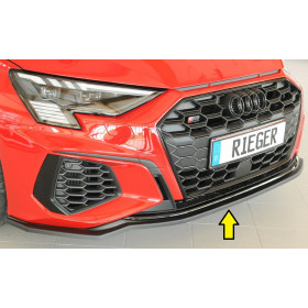 Lame de pare-chocs avant "noir" "Rieger Tuning" pour AUDI A3 (GY)