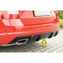 Diffuseur de pare-chocs arrière V1 "Noir brillant" "Rieger Tuning" pour SKODA OCTAVIA RS (5E/sans attelage)
