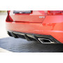 Diffuseur de pare-chocs arrière V1 "Noir brillant" "Rieger Tuning" pour SKODA OCTAVIA RS (5E/sans attelage)