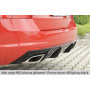 Diffuseur de pare-chocs arrière "Noir" "Rieger Tuning" pour SKODA OCTAVIA RS (5E/sans attelage)