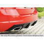 Diffuseur de pare-chocs arrière V1 "Noir" "Rieger Tuning" pour SKODA OCTAVIA RS (5E/avec attelage)