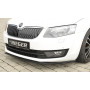 Lame de pare-chocs avant "noir brillant" "Rieger Tuning" pour SKODA OCTAVIA (5E)