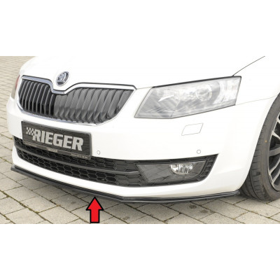 Lame de pare-chocs avant "noir brillant" "Rieger Tuning" pour SKODA OCTAVIA (5E)
