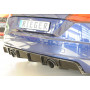 Diffuseur de pare-chocs arrière "noir brillant" "Rieger Tuning" pour AUDI TT / TTS (8J-FV / 8S)