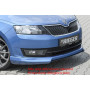 Lame "Carbon-look" pour ajout de pare-chocs avant "Rieger Tuning" pour SKODA RAPID (NH)