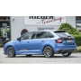 Diffuseur de pare-chocs arrière "Noir brillant" "Rieger Tuning" pour SKODA RAPID (NH/sans attelage)