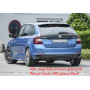 Diffuseur de pare-chocs arrière "Noir" "Rieger Tuning" pour SKODA RAPID (NH/avec attelage)