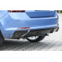 Diffuseur de pare-chocs arrière "Noir brillant" "Rieger Tuning" pour SKODA RAPID (NH/avec attelage)