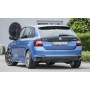 Diffuseur de pare-chocs arrière "Noir brillant" "Rieger Tuning" pour SKODA RAPID (NH/avec attelage)