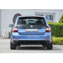 Diffuseur de pare-chocs arrière "Noir brillant" "Rieger Tuning" pour SKODA RAPID (NH/avec attelage)
