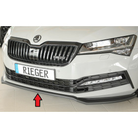 Lame de pare-chocs avant "noir" "Rieger Tuning" pour SKODA SUPERB III (3T/3V)