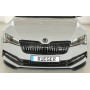Lame de pare-chocs avant "noir" "Rieger Tuning" - SKODA SUPERB III (3T/3V)