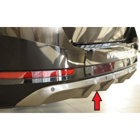 Diffuseur de pare-chocs arrière "Carbon-look" "Rieger Tuning" pour SKODA SUPERB III (3T/3V)