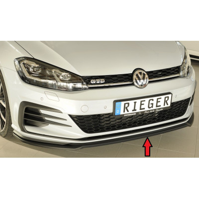Lame de pare-chocs avant "noir" "Rieger Tuning" pour VOLKSWAGEN GOLF 7