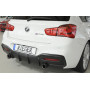 Diffuseur de pare-chocs arrière "Noir" "Rieger Tuning" pour BMW SERIE 1 M135i/M140i (F20/F21)