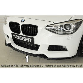 Lame de pare-chocs avant "noir" "Rieger Tuning" pour BMW SERIE 1 (F20/F21)