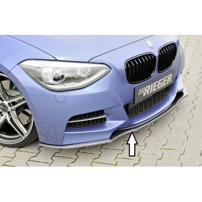 Lame de pare-chocs avant "Carbon-look" "Rieger Tuning" pour BMW SERIE 1 (F20/F21)