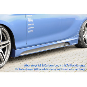 Bas de caisse gauche avec insert noir "Rieger Tuning" pour BMW SERIE 1 (F20)