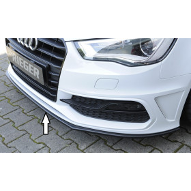 Lame de pare-chocs avant "noir" "Rieger Tuning" pour AUDI A3 (8V)