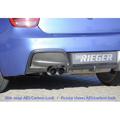 Diffuseur de pare-chocs arrière "Noir" "Rieger Tuning" pour BMW SERIE 1 (F20/F21)