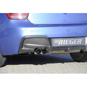Diffuseur de pare-chocs arrière "Carbon-look" "Rieger Tuning" pour BMW SERIE 1 (F20/F21)