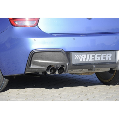 Diffuseur de pare-chocs arrière "Carbon-look" "Rieger Tuning" pour BMW SERIE 1 (F20/F21)