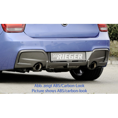 Diffuseur de pare-chocs arrière "Noir" "Rieger Tuning" pour BMW SERIE 1 (F20/F21)