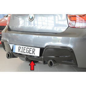 Diffuseur de pare-chocs arrière "Noir brillant" "Rieger Tuning" pour BMW SERIE 1 (F20/F21)